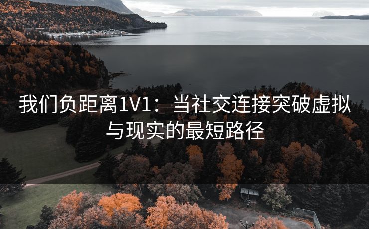 我们负距离1V1：当社交连接突破虚拟与现实的最短路径